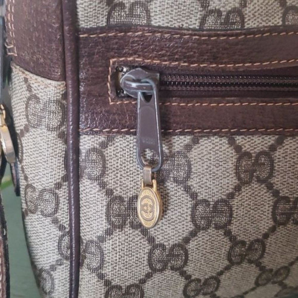 Vintage Gucci Sherry Monogram Ophidia Supreme Camera Crossbody Bag - Picture 4 of 13